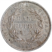 Silver Half Rupee Coin of Victoria Queen of Madras Mint of 1840.