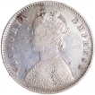 Silver Half Rupee Coin of Victoria Empress of Calcutta Mint of 1878.