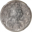 Silver Half Rupee Coin of Victoria Empress of Bombay Mint of 1899.