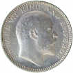 Silver Half Rupee Coin of King Edward VII of Calcutta Mint of 1906.