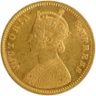 Gold One Mohur Coin of Victoria Empress of Calcutta Mint of 1884.