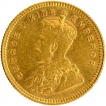 Gold Fifteen Rupees Coin of King George V of Bombay Mint of 1918.