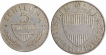 Silver Five and Ten Schillings Coins of Austria.