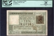 Ten Rupees Bank Note of King George V Signed by H. Denning of 1925.