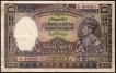 One Thousand Rupees Bank Note of King George VI Signed by J.B. Taylor of 1938 of Calcutta Circle.