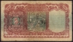 Burma Five Rupees Bank Note of King George VI Signed by J B Taylor of 1938.