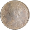 Error Silver One Rupee Coin of Victoria Queen of British India.