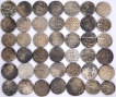 Lot of Thirty One Silver Rupee Coins of Farrukhsiyar of Different Mints.