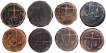 Lot of Eight Copper Pice Coins of Bombay Presidency.