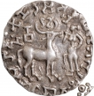 Silver Drachma Coin of Amoghbuti of Kuninda Dynasty.