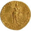 Gold Dinar Coin of Vima Kadphises of Kushan Dynasty.