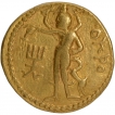 Gold Dinar Coin of Huvishka of Kushan Dynasty of Oesho type.