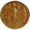 Gold Dinar Coin of Samudragupta of Gupta Dynasty of Ashvamedha Type.