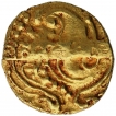 Gold Gadyana Coin of Chalukyas of Badami.