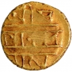 Gold Half Varaha Coin of Achyutaraya of Vijayanagara Empire.