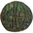 Copper One Eighth Falus Coin of Ala ud din Mahmud Shah I of Malwa Sultanate.