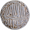 Silver One Rupee Coin of Akbar of Jaunpur Mint.