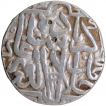 Silver One Rupee Coin of Akbar of Jaunpur Mint.