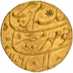 Gold Mohur Coin of Aurangzeb Alamgir of Akbarabad Mustaqir ul Khilafa Mint.