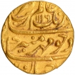 Gold Mohur Coin of Aurangzeb Alamgir of Allahabad Mint.