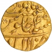 Gold Mohur Coin of Aurangzeb Alamgir of Allahabad Mint.