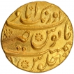 Gold Mohur Coin of Aurangzeb Alamgir of Aurangabad Mint.