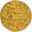 Gold Mohur Coin of Aurangzeb Alamgir of Bijapur Dar-uz-zafar Mint.