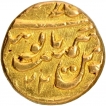 Gold Half Mohur Coin of Shahjahanabad Dar ul Khilafa Mint of Jaisalmer.