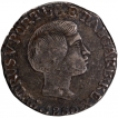 Silver Rupia Coin of Pedro V of Goa of Indo Portuguese.