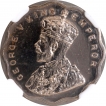 Cupro Nickel One Anna Proof Coin of King George V of Bombay Mint of 1928.