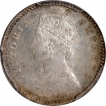 Silver Two Annas Coin of Victoria Empress of Calcutta Mint of 1892.