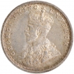 Silver Two Annas Coin of King George V of Calcutta Mint of 1911.