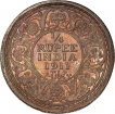 Silver Qutare Rupee Coin of King George V of Calcutta Mint of 1911.