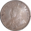 Silver Half Rupee Coin of King George V of Calcutta Mint of 1915.