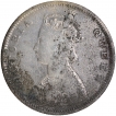 Silver One Rupee Coin of Victoria Queen of Bombay Mint of 1862.