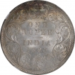 Silver One Rupee Coin of Victoria Empress of Bombay Mint of 1893.