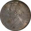 Silver One Rupee Coin of Victoria Empress of Bombay Mint of 1893.