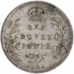 Silver One Rupee Coin of King Edward VII of Bombay Mint of 1905.