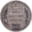 Silver One Rupee Coin of King Edward VII of Bombay Mint of 1909.