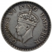 Silver One Rupee Coin of King George VI of Bombay Mint of 1939.