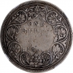 Silver One Rupee Counter Marked Coin of Victoria Queen of British India.