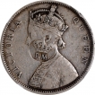 Silver One Rupee Counter Marked Coin of Victoria Queen of British India.