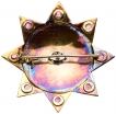 Star Badge in Gold with diamonds and rubies of Order of Lion of Bengal.