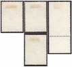 Four Stamps in different denomination of Mahatma Gandhi of 1948 with Jai Hind Cancellation.