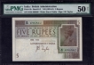 Five Rupees Bank Note of King George V Signed by J B Taylor of 1925.