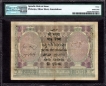 One Hundred Rupees Bank Note of King George V Signed by J B Taylor of 1928 of Rangoon Circle.