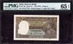 Five Rupees Bank Note of King George VI Signed by J B Taylor of 1938.