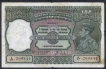 One Hundred Rupees Bank Note of King George VI Signed by J B Taylor of 1938 of Bombay Circle.