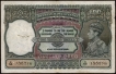 One Hundred Rupees Bank Note of King George VI Signed by J B Taylor of 1938 of Lahore Circle.