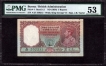 Five Rupees Note of King George VI Signed by J B Taylor of 1938 of Burma Issue.